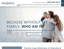 Tablet Screenshot of morrisfamilylaw.com